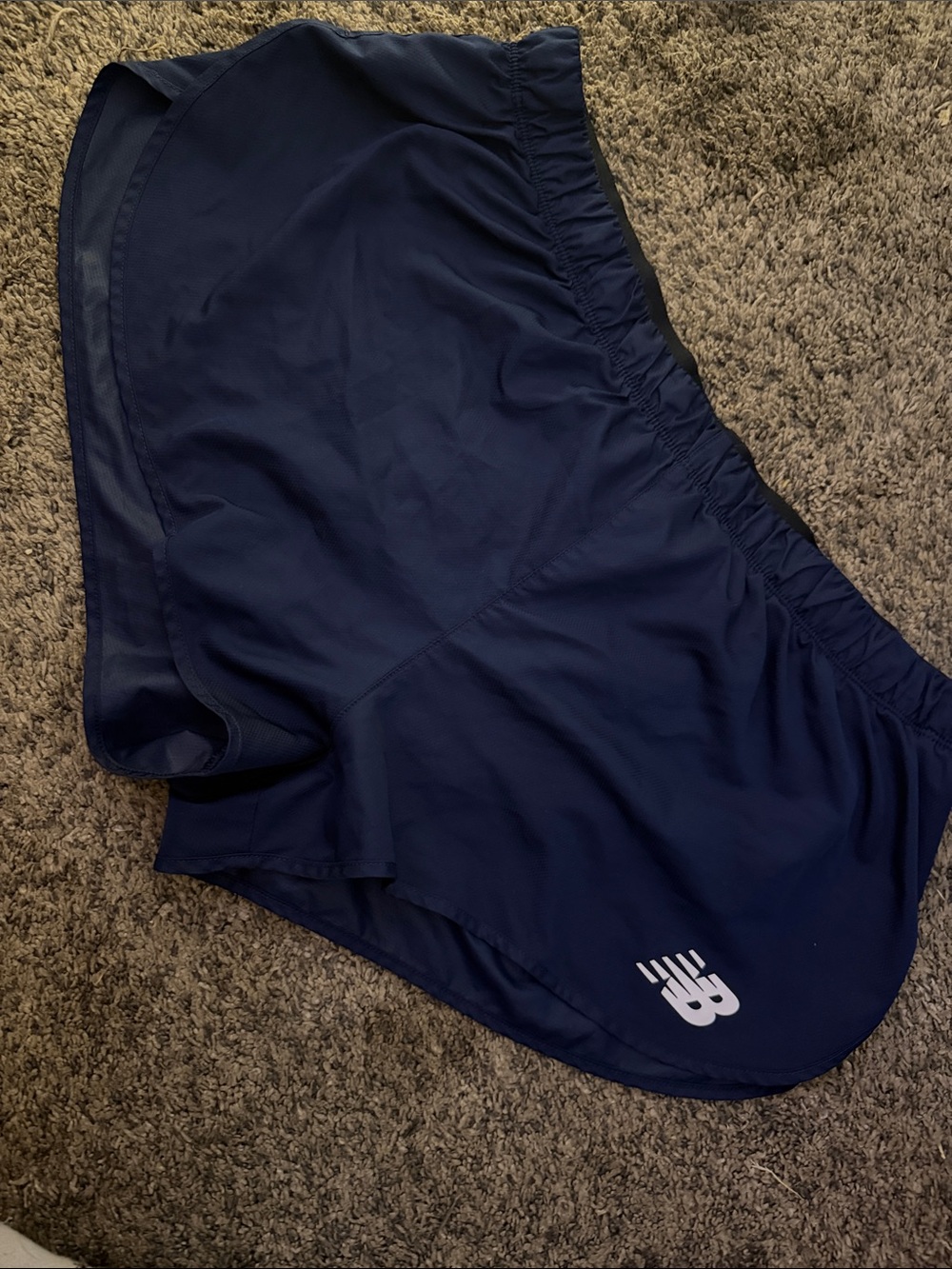New Balance Navy Blue Lightweight Athletic Shorts